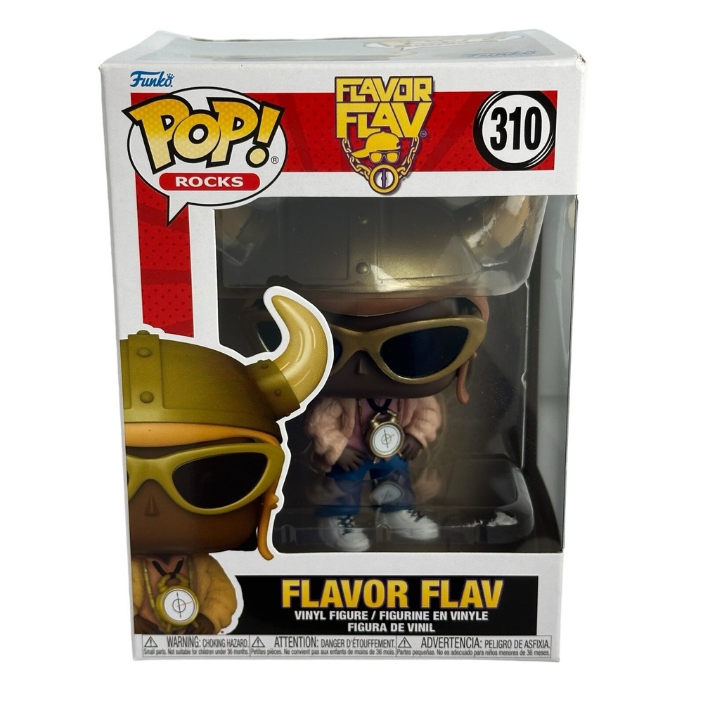 FUNKO POP! Rocks: Flavor Flav W/ Viking Hat Vinyl Figure Music Hip Hop